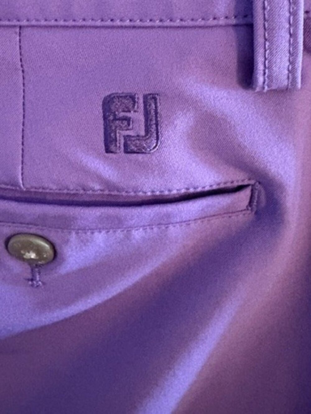 FootJoy FJ Men's Purple Golf Shorts Flat Front Size 34
